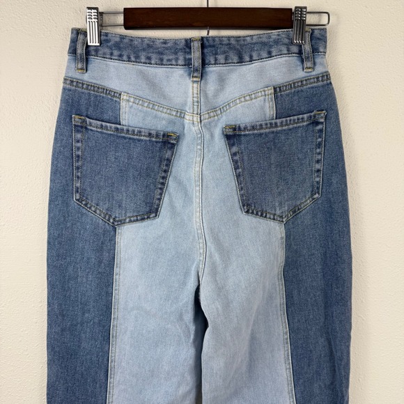 PacSun 90s Boyfriend Two Tone Colorblock High Rise Jeans Blue Size 28 EUC - Picture 11 of 12
